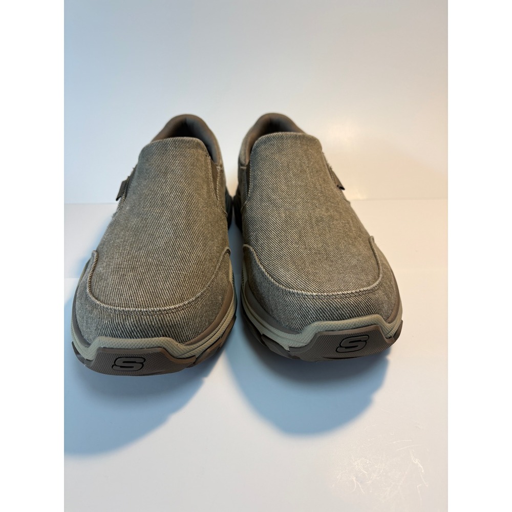 Skechers Relaxed Fit Extra Wide Slip On Shoes Goodyear Steady Grip Brown Mens 11 - Picture 2 of 5